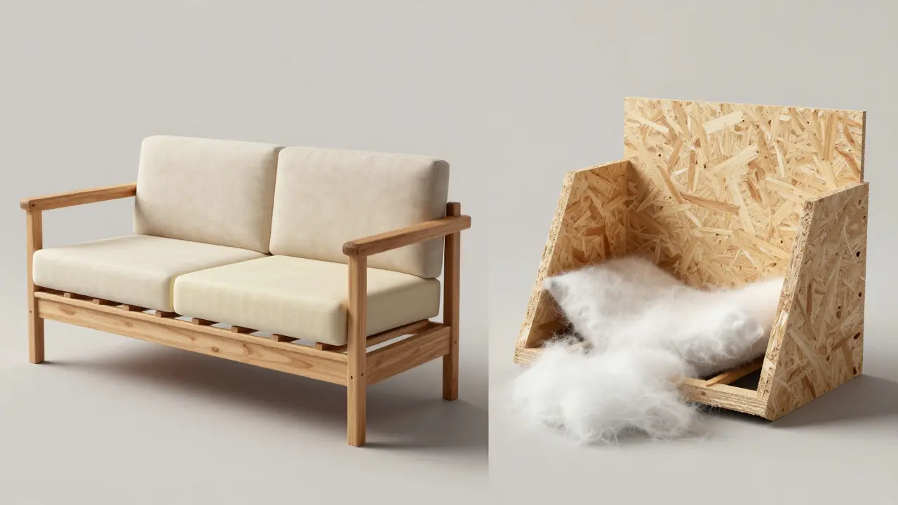 A side-by-side visual comparison of high-density foam versus low-grade cushioning under pressure.